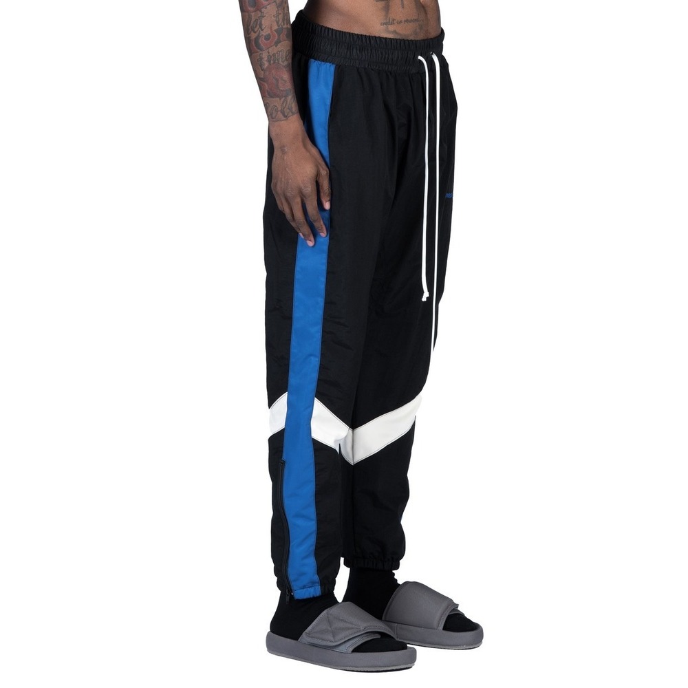 EUC Daniel Patrick Blue Black White Parachute Track Pants Los Angeles Men Sz XS
